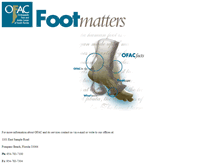 Tablet Screenshot of footmatters.com